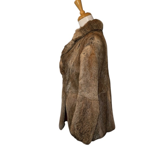 Adolfo Paris Rabbit Fur Coat - Picture 4 of 6